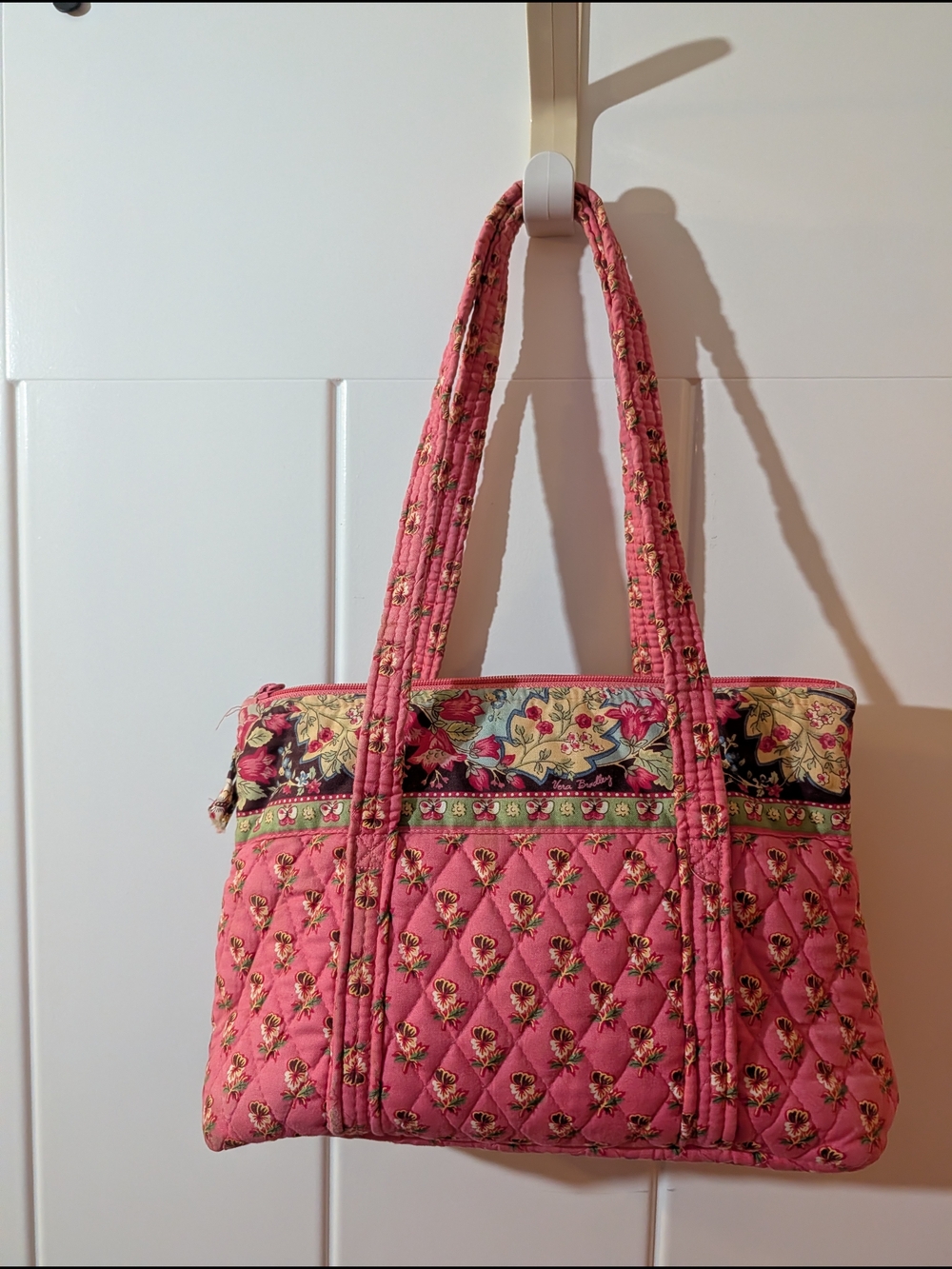 Vera Bradley Pink Quilted Floral Shoulder Bag